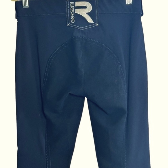 GERSEMI SERI NAVY FULL SEAT RIDING PANTS BREECHES SIZE 38 - Picture 7 of 13